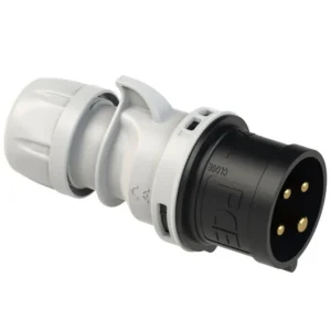 5102 Clavija aerea 3P+T 7H 16A 500V IP44 Negro