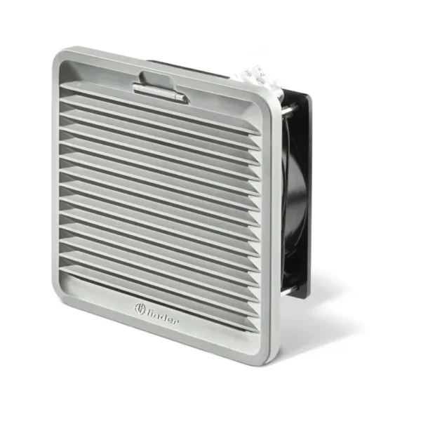 Ventilador con filtro uso ext. 55m³/h 125x125mm 120VCA RAL 7035 Tamaño 2 IP54