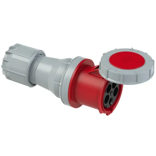 3756 Base aerea 3P+N+T 6H 125A 400V IP67 Rojo