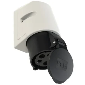 5326 Base mural 3P+N+T 7H 32A 500V IP44 Negro