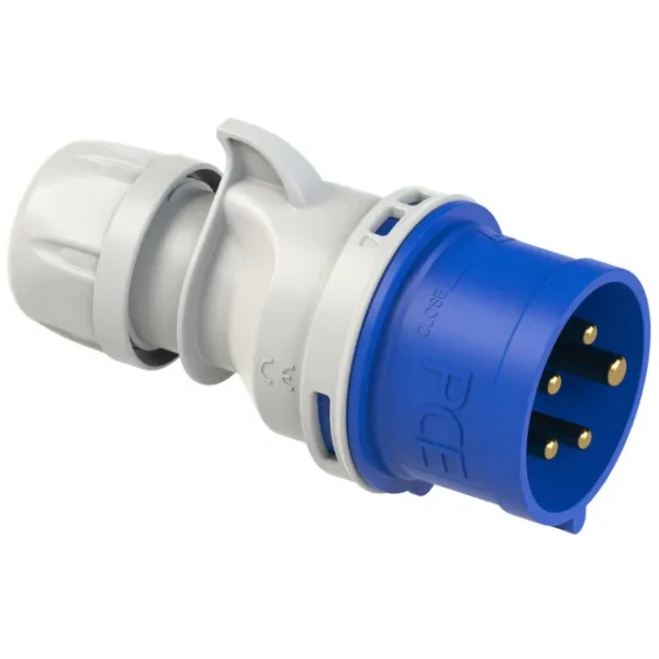 2106 Clavija aerea 3P+N+T 9H 32A 230V IP44 Azul