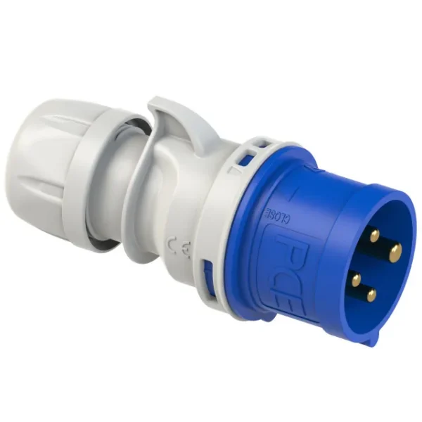 2102 Clavija aerea 3P+T 9H 16A 230V IP44 Azul