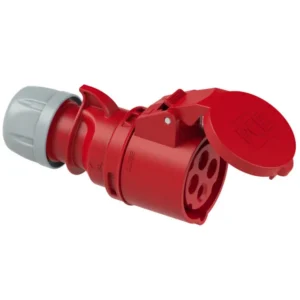 3205 Base aerea 3P+T 6H 32A 440V IP44 Rojo