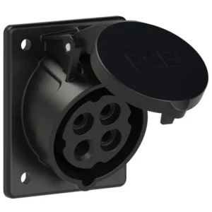 5302 Base empotrar 3P+T 7H 16A 500V IP44 Negro