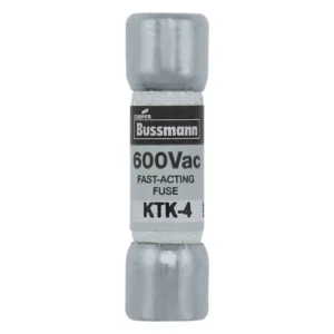 Fusible cilindrico accion rapida 10X30 4A 600VAC 100kAIC