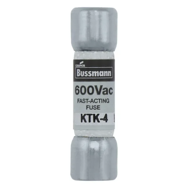 Fusible cilindrico accion rapida 10X30 4A 600VAC 100kAIC