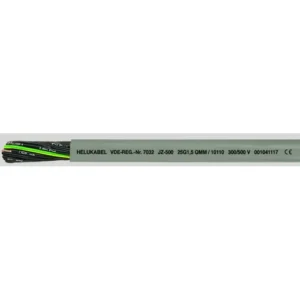 JZ-500 Cable control 5×16, 80°C, cobre, PVC/Gris, negro con num, 500v