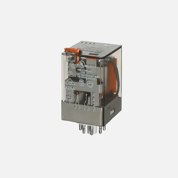 Relevador industrial octal 8 pines 120VAC 2CO 2NA2NC AgNi 10A 250V