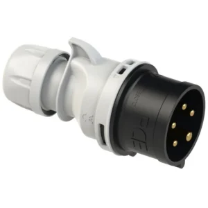 5103 Clavija aerea 3P+N+T 7H 16A 500V IP44 Negro
