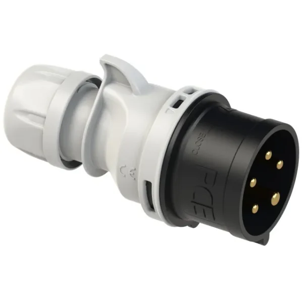 5103 Clavija aerea 3P+N+T 7H 16A 500V IP44 Negro
