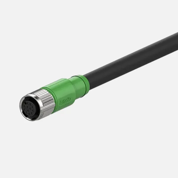 CID-2-VG Cable con conector hembra recto DC M12 12P 12 hilos 2mt IP65/IP67