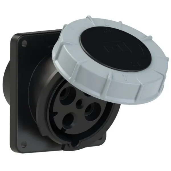 5855 Base empotrar 3P+T 7H 125A 500V IP67 Negro