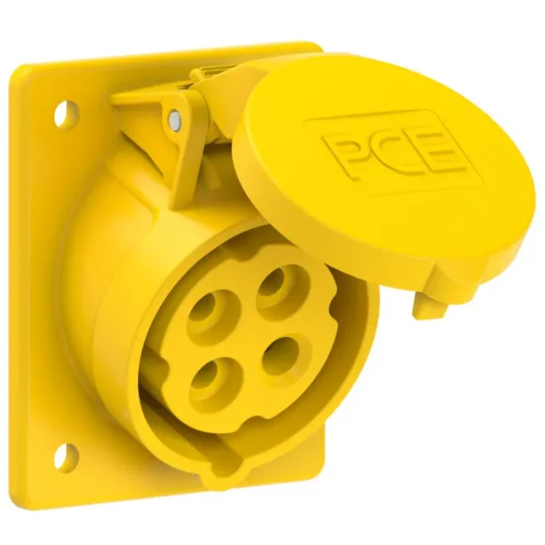 1302 Base empotrar 3P+T 4H 16A 110V IP44 Amarillo