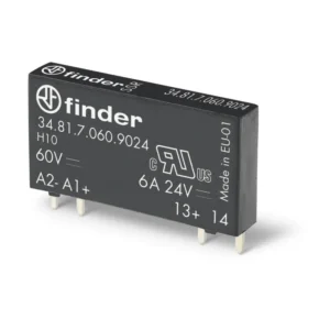 Relé estado sólido PCB entrada 12VDC salida 6A 24VDC protección RT III