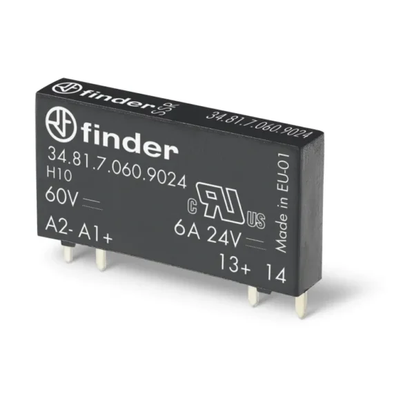 Relé estado sólido PCB entrada 12VDC salida 6A 24VDC protección RT III