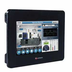 PLC+HMI Pantalla 7″ LCD TFT Touch 24VDC 16DI 8TO 2AI 2AO Montaje en panel IP65