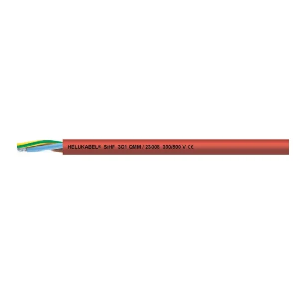 SiHF 3G1.5 Cable flexible 3×16 AWG 300/500V marrón-rojo -60°C 180°C 4000V