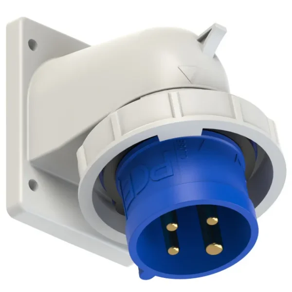Clavija mural 3P+T 9H 32A 230V IP67 Azul