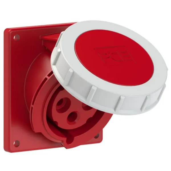3805 Base empotrar 3P+T 6H 32A 400V IP67 Rojo