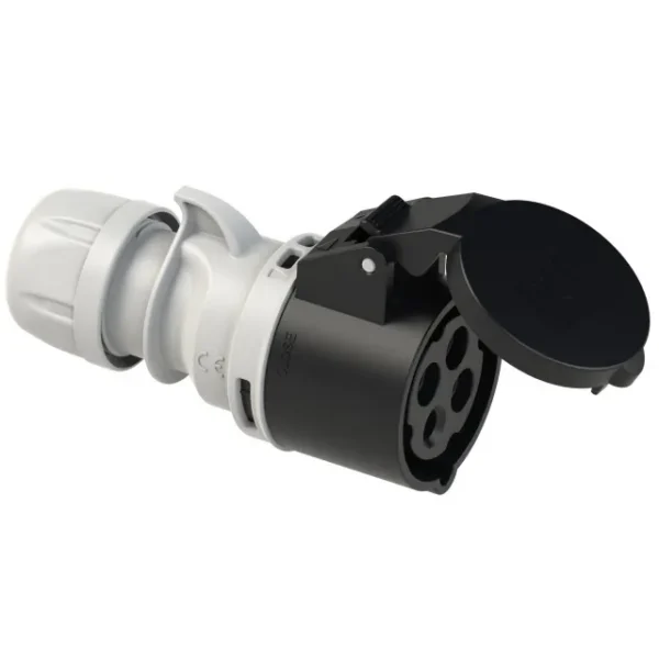 5205 Base aerea 3P+T 7H 32A 500V IP44 Negro