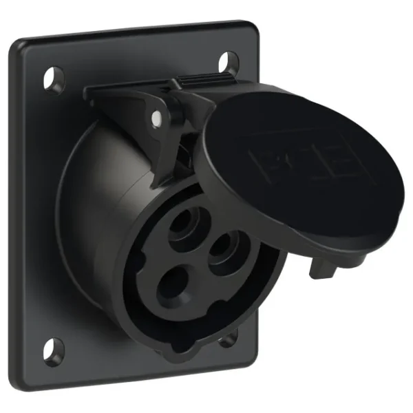 5301 Base empotrar 2P+T 7H 16A 500V IP44 Negro