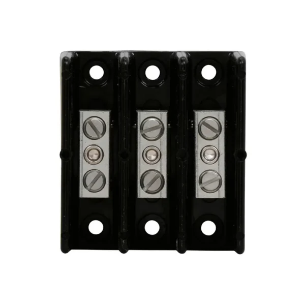 Bloque de empalme de potencia 3P 115A 600V SCCR 10kA montaje panel IP00