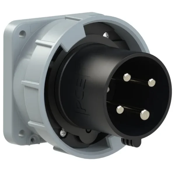 5662 Clavija empotrar 3P+T 7H 63A 500V IP67 Negro