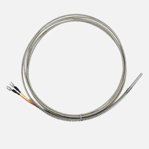 Termopar tipo K Vastago 3/16 Diax 1-1/2″L Con 2 metros de extensión de malla