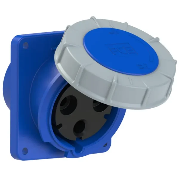 2854 Base empotrar 2P+T 6H 125A 230V IP67 Azul