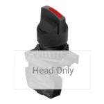 S2SR-S3R Selector tipo palanca corta 2 posiciones 22mm mantenido rojo