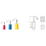 LIF 6T638 R Terminal tipo mixta aislada 6.3Wx0.8Tmm 12-10AWG Amarillo 100PZ
