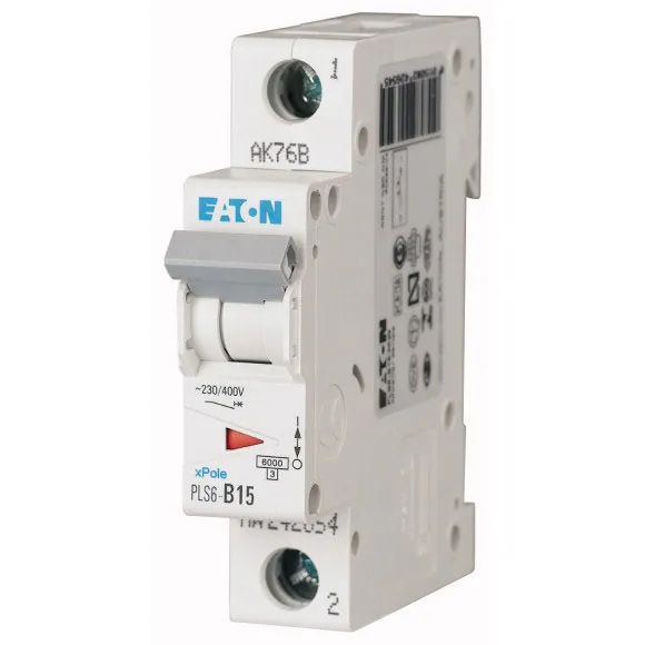 PLS6-C15-MW Xpole Interruptor termomagnético (ITM) 1P 15A 6kA Curva C