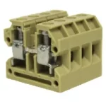 AKB 4 Set de clemas de paso 10 polos en color beige 4mm² 20-12AWG 32A 400VCA