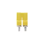 WQV 6/2 Puente atornillable amarillo de 2 polos para WDU de 6 mm²