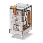 Relevador industrial 8 pines 230VAC 2CO 2NA2NC AgNi 10A 250V