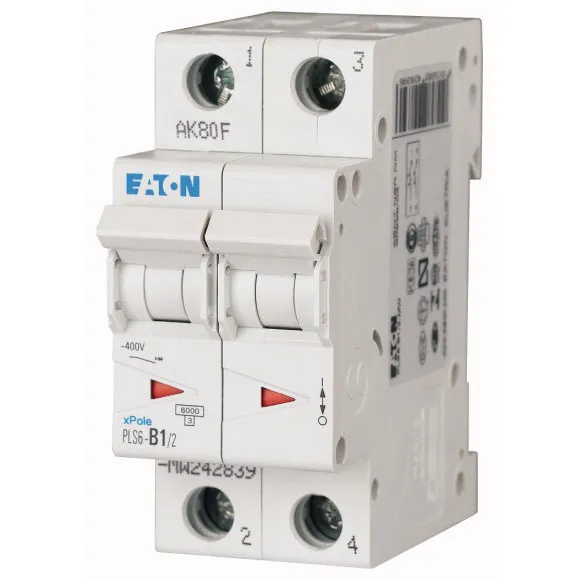 PLS6-B1/2-MW Xpole Interruptor termomagnético (ITM) 2P 1A 6kA Curva B