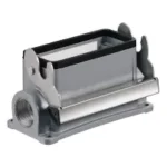 HDC 16B SLU 1PG21G Base cerrada para insertos 16P 1Gancho Grupo 6 1xPG21 IP65