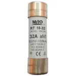 Fusible de accion retardada para motores Clase aM 10x38mm 4A 500VCA 100kA