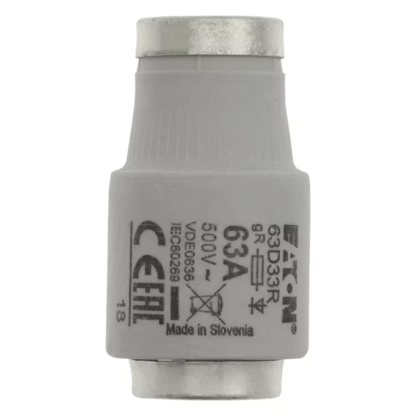 Fusible de acción ultra-rápida tipo D Clase gR cuerpo cerámico 63A 500V