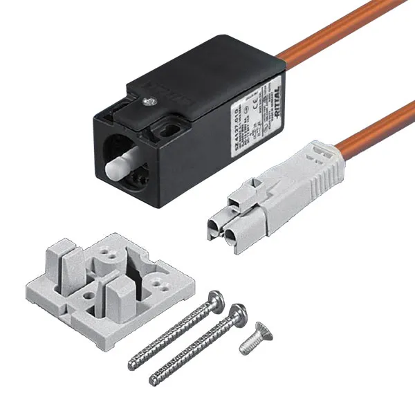 SZ Interruptor de puerta con cable 1000mm naranja 6A 24VCD, 230VCA
