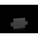 AX Zócalo lateral de chapa de acero 100x300mm RAL 9005