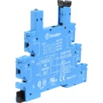 Zócalo azul con bornes de jaula para relé 34.51 con bobina 60VAC/DC