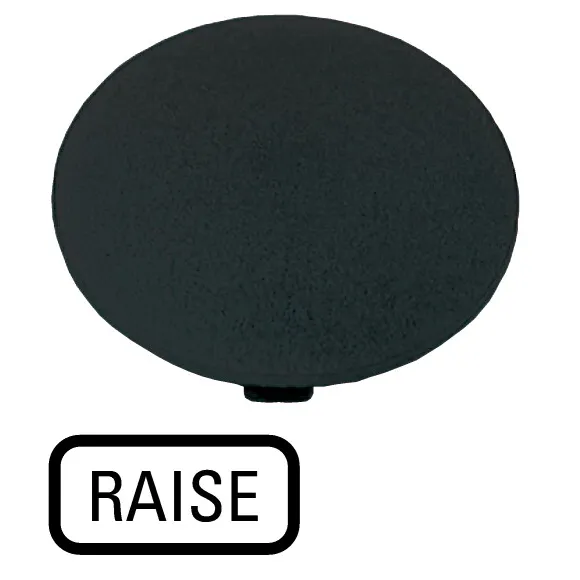 M22-XDH-S-GB17 RMQ-Titan Placa para Botón tipo Hongo color Negro -RAISE-