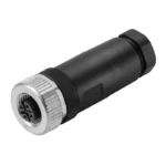 SAIB 8/9 Conector hembra recto M12 8P PG9 Codigo A IP67