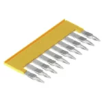 ZQV 4/10 GE Puente enchufable amarillo de 10 polos para WDU/ZDU/ZDK… de 4 mm²