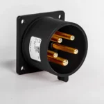 Clavija empotrar recta 32A 3P+N+T 500VCA 7h Negro IP44