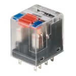 RCM570S15 Relevador 14 pines 115VAC 4CO 4NA4NC AgNi 10A 250V Con LED + TB