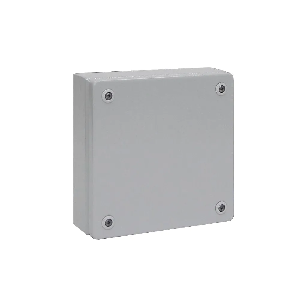 KL Caja de bornes de chapa de acero 200Hx200Wx80Dmm IP66 RAL7035 Sin placa.Mont