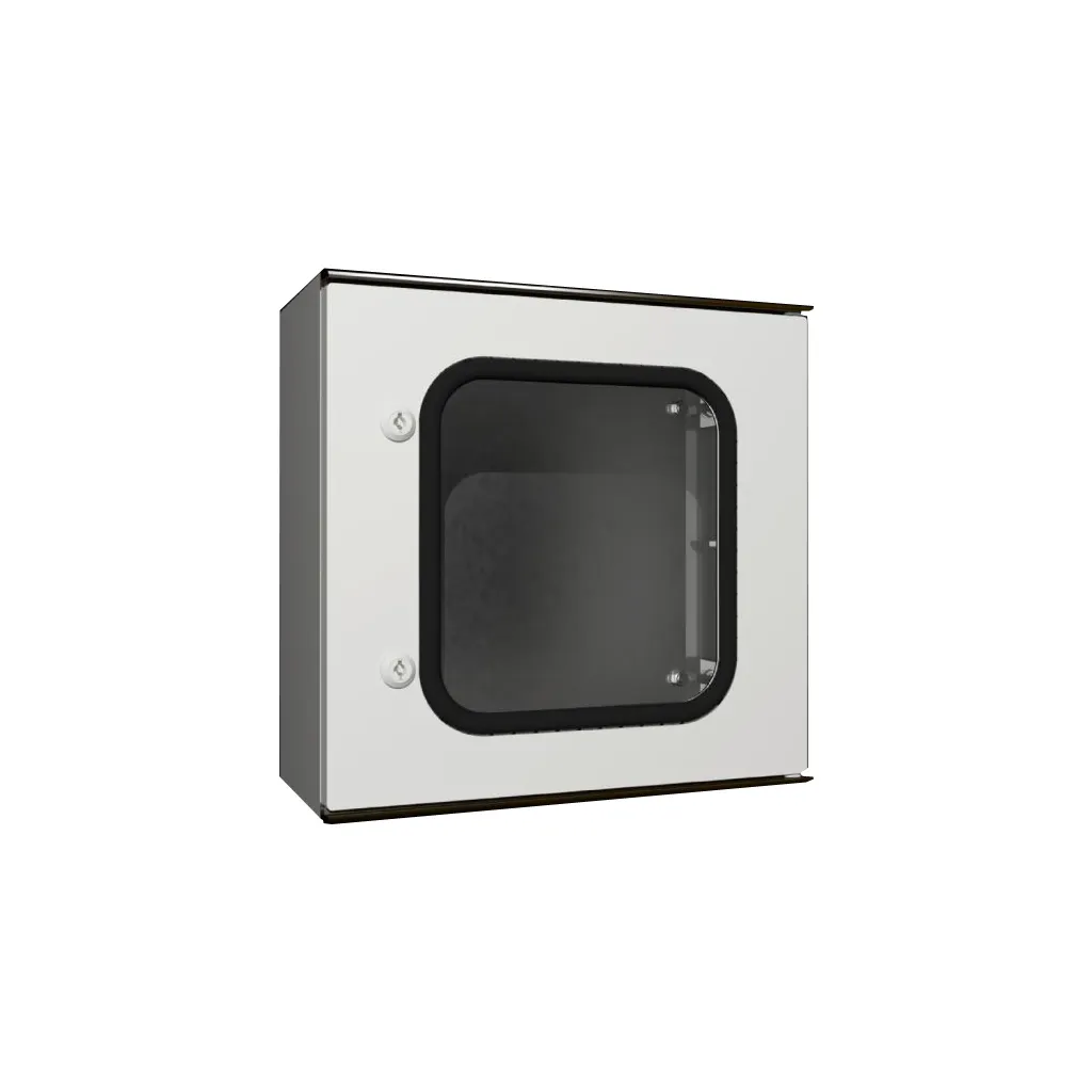 KS Gabinete mural de poliester 1P 400Hx400Wx200Dmm RAL7035 IP66 NEMA 4X
