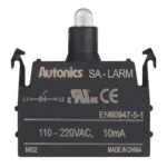SA-LARM Block LED modular 110-240VCA para botonería 22/30mm rojo